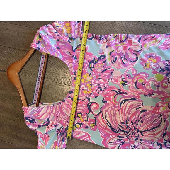 Lilly Pulitzer Emma Open Back Dress in Serene Blue Big Escapade Women’s Small - Picture 9 of 13